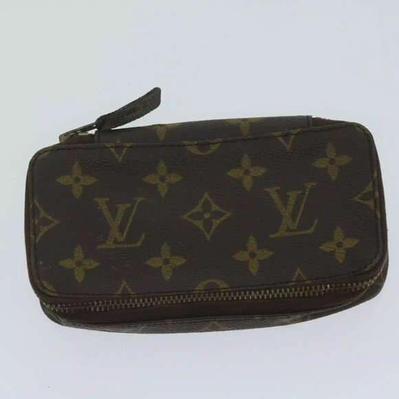 LOUIS VUITTON Monogram Monte Carlo Jewelry Box Vintage M47350 LV Auth ar10835B - Picture 1 of 12